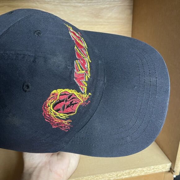 Vintage 1998 Titan Sports WWF WWE KANE Black/Red Snapback  Vintage 1998 Titan Sports WWF WWE KANE Black/Red Snapback Wrestling Hat Cap Rare